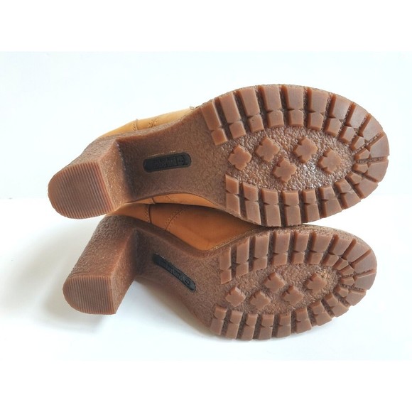 Ladies Timberland Nubuck Tan Glancy Laced Up Field Boots Size 6.5 Style A199F - Picture 6 of 10